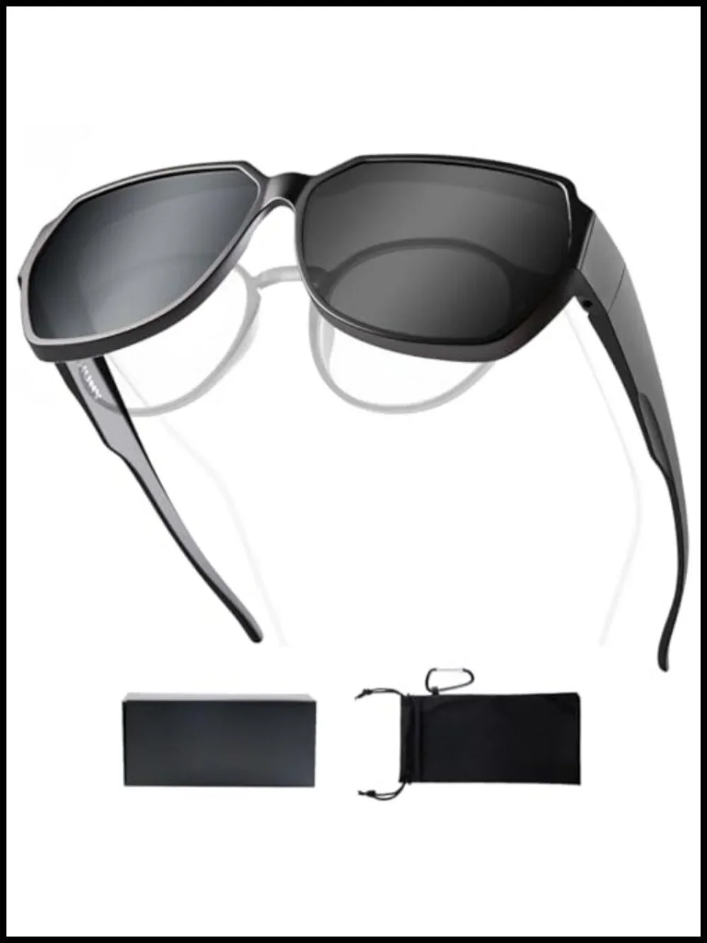 Polarized Fit Over Glasses Sunglasses UV400 Protection Ultralight G850